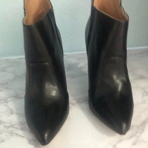 Black High-heeled Ankle Boots - Size 7